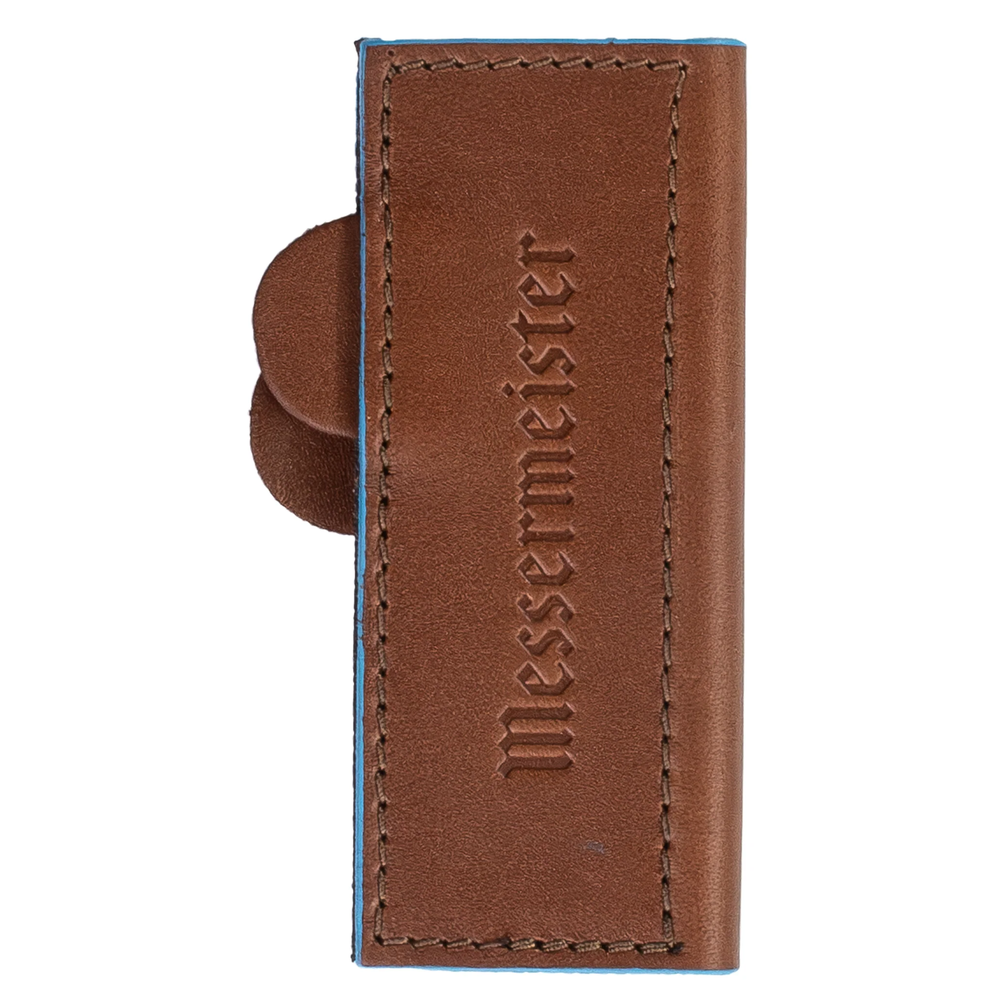Messermeister Leather Edge-Guard with Magnetic Closure - Saddle Brown - Image 3