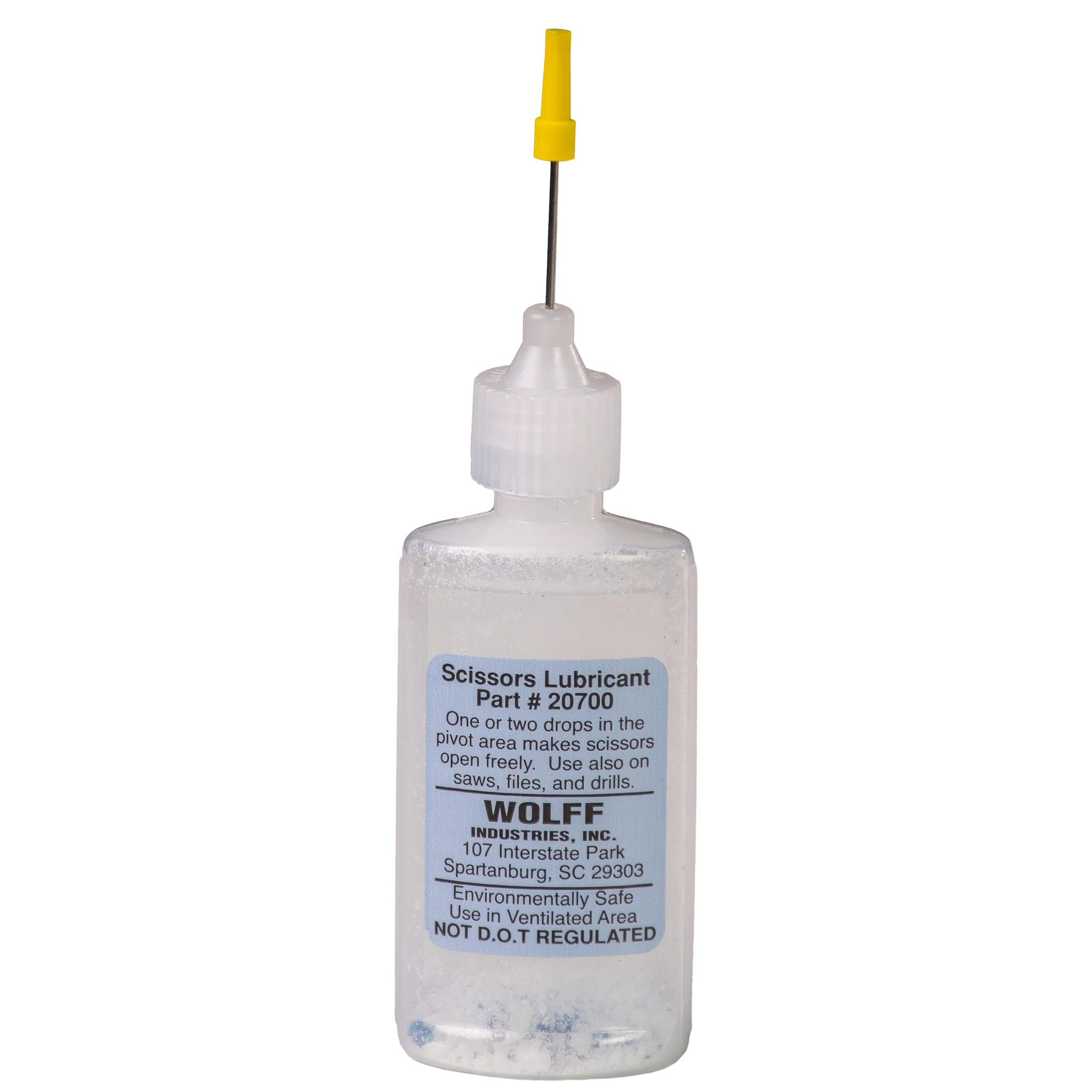 Powdered Form Scissors Lubricant 1 oz Bottle with Needle Tip