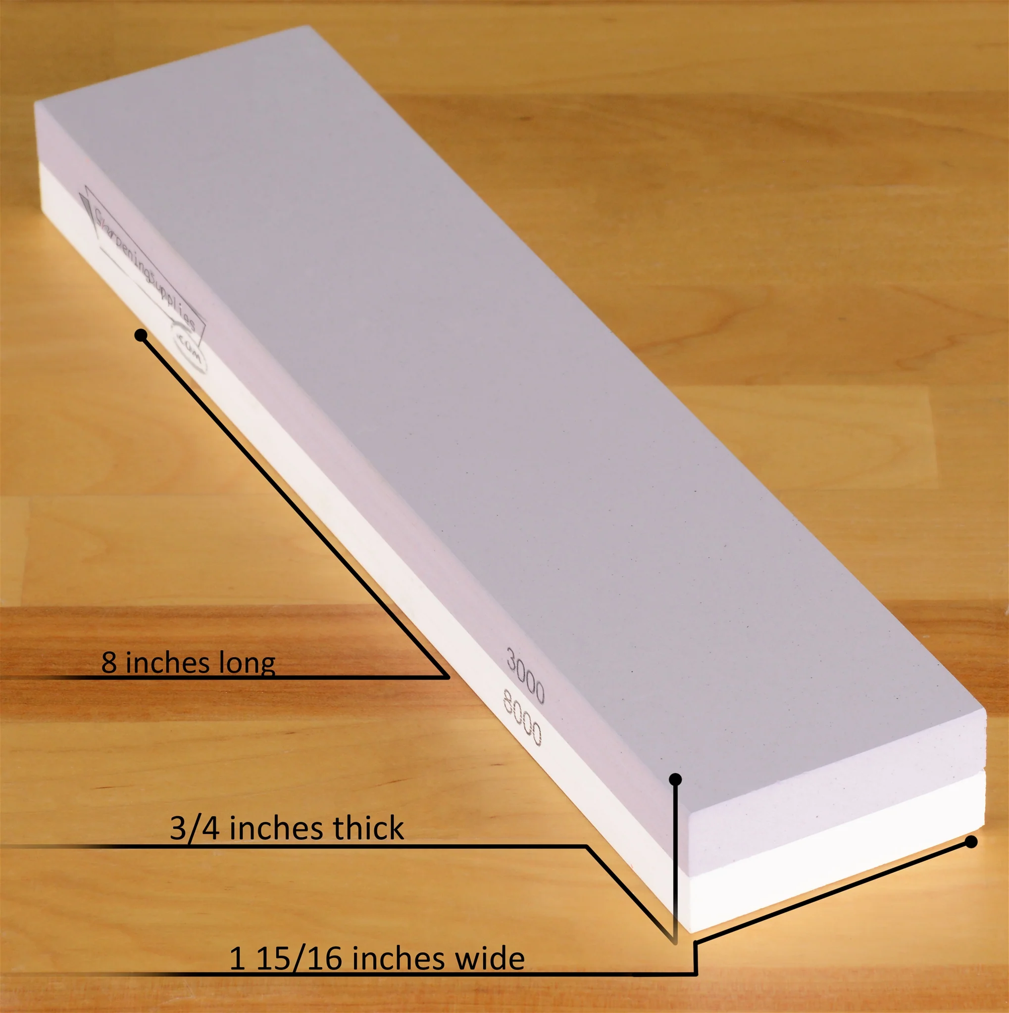Sharpening Supplies Double-Sided 8" Water Stones - Image 2