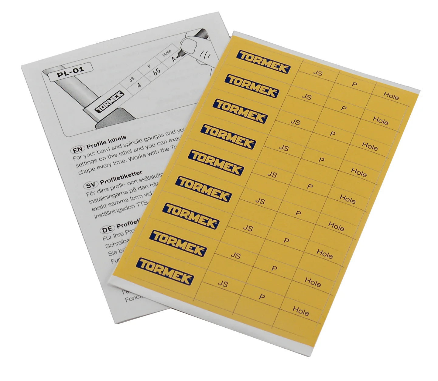 Tormek Profile Labels - Image 2