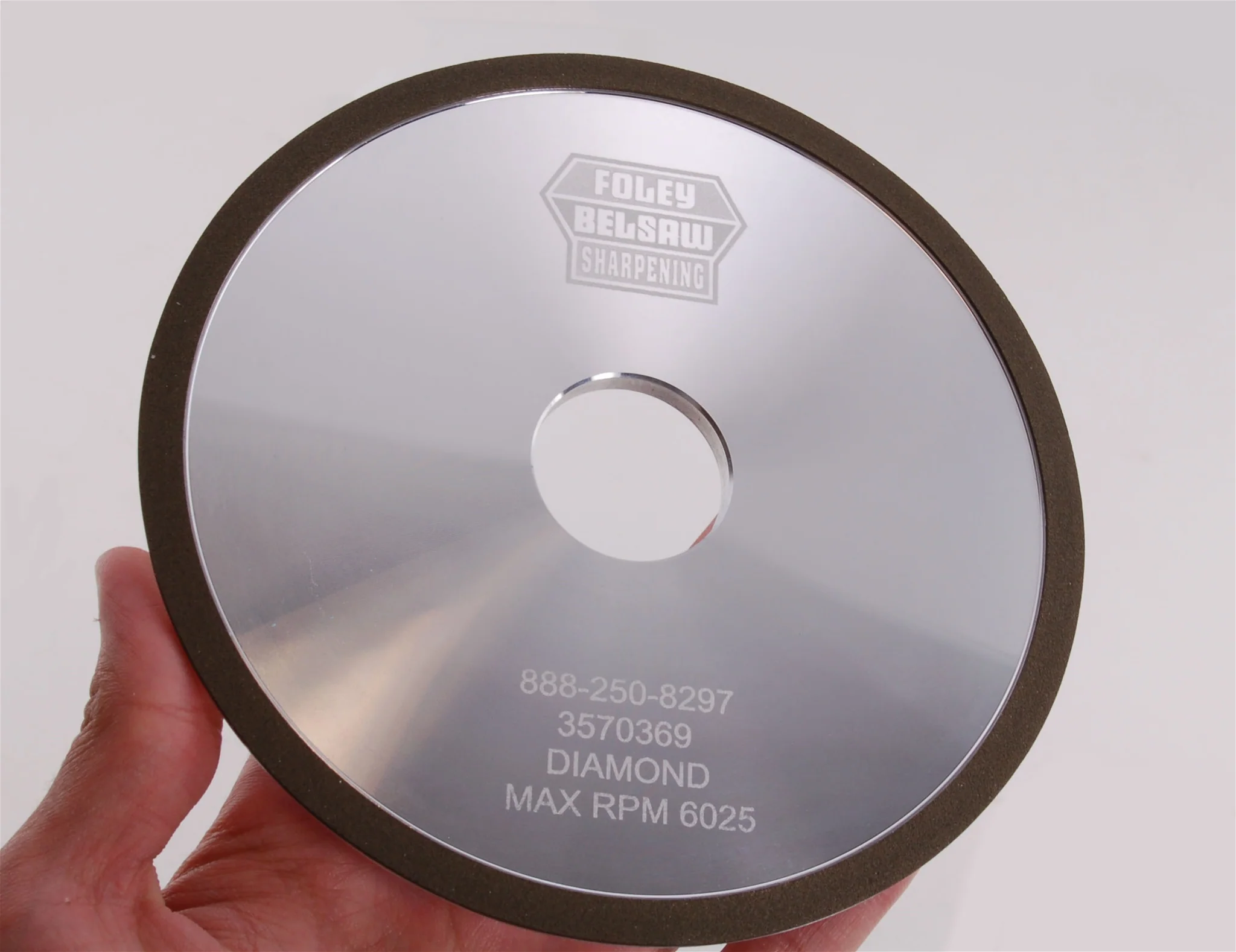 Type 4A2P Modified Thin Rim Grinding Wheel 6" x 3/32" 180 Grit