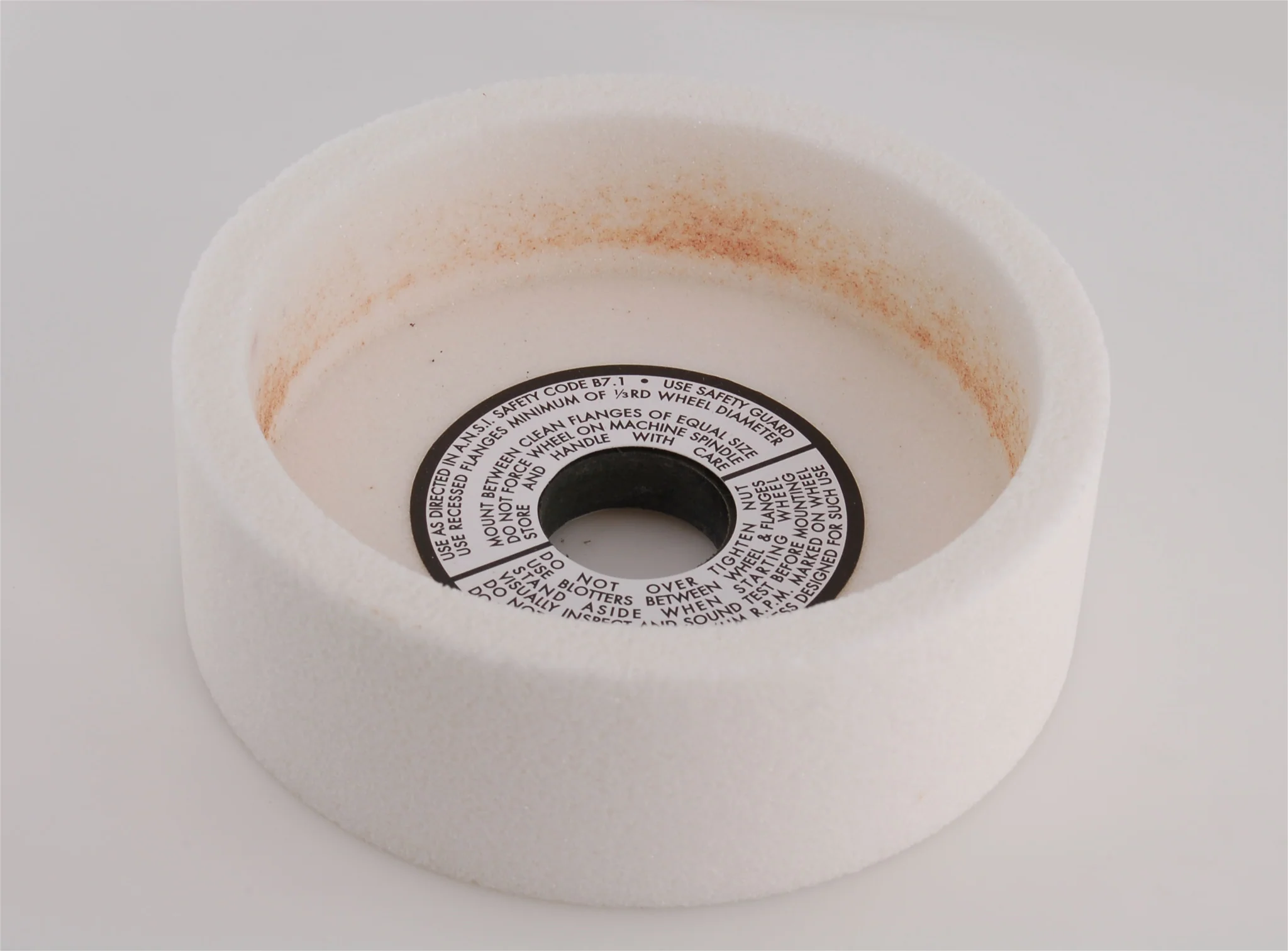 Type 6 Straight Cup Grinding Wheel 6" x 1/2" 46 Grit - Image 2