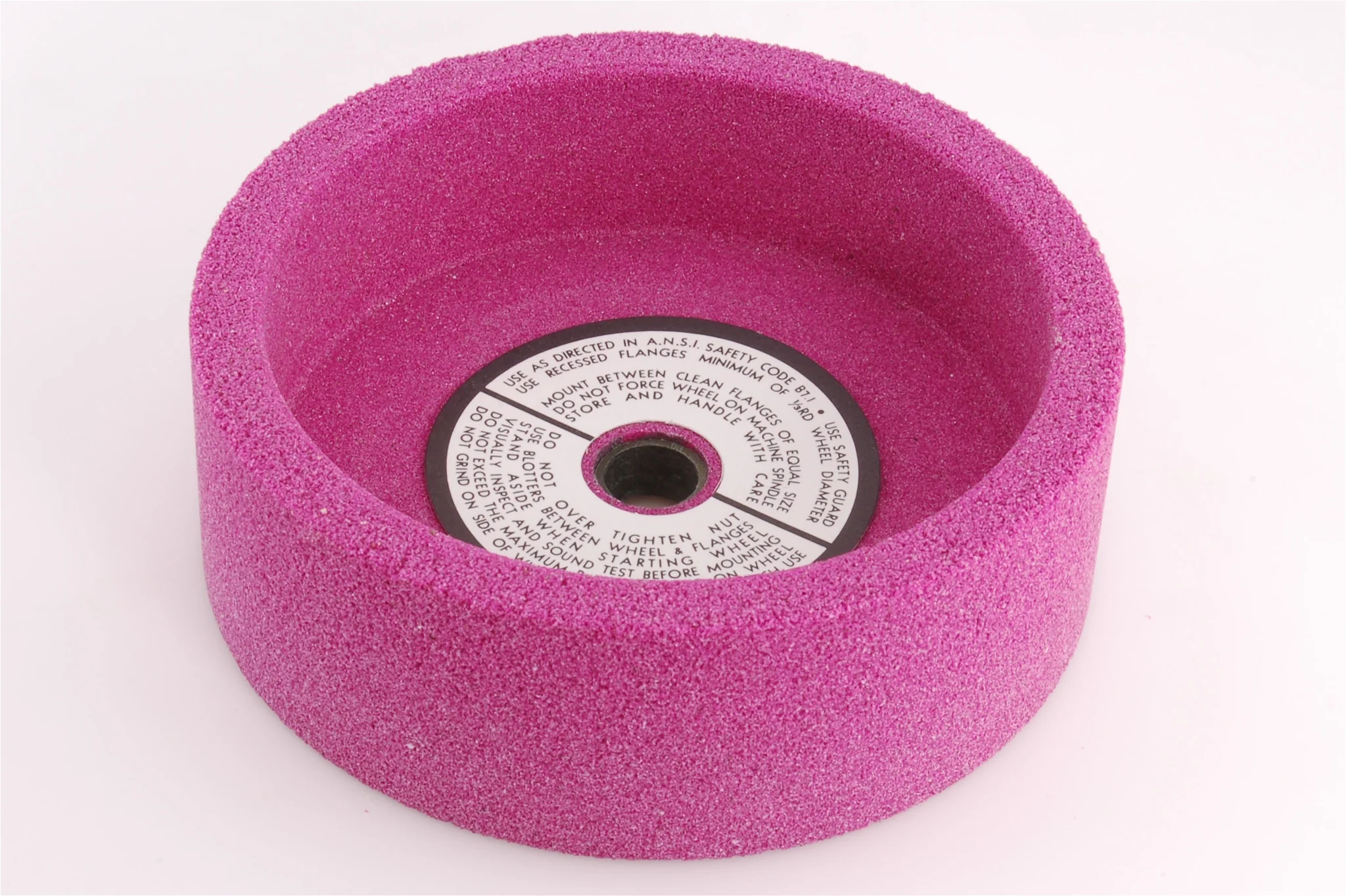 Type 6 Straight Cup Grinding Wheel 6" x 1/2" 60 Grit - Image 2