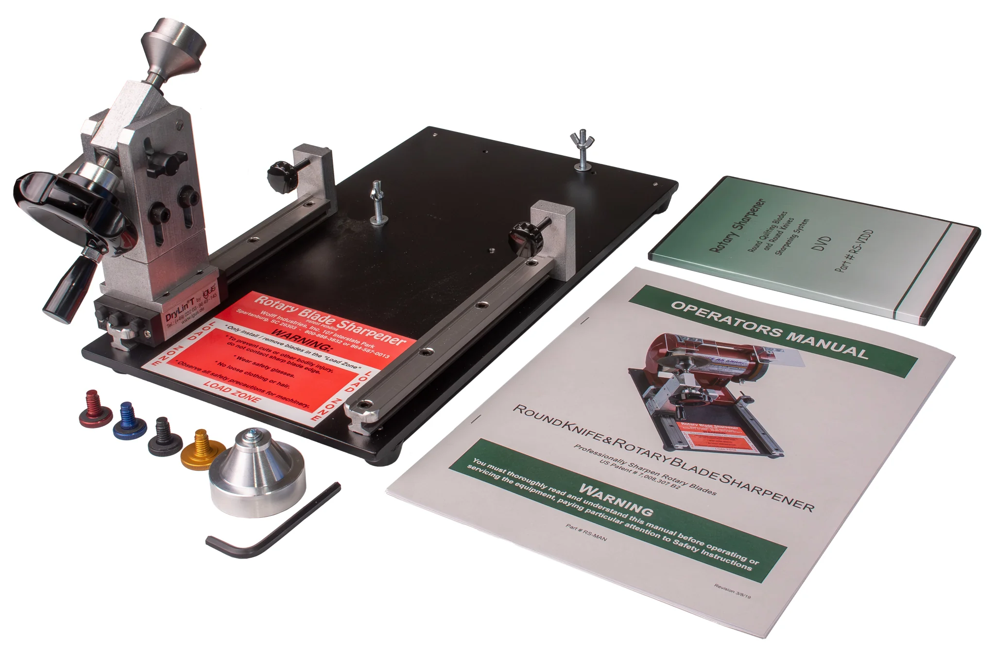 Wolff Industries Rotary Quilting Blade Sharpener - Fixture Only - For Red Motor - Image 2
